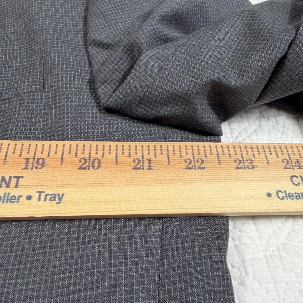 Vtg Brooks Brothers Men Suit Jacket Blazer 44/39 REG Dark Gray Wool Made in USA*